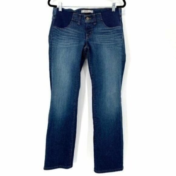 J Brand Mama Maternity Double Elastic Panel Dark Wash Bootcut 28 Jeans - Picture 2 of 12